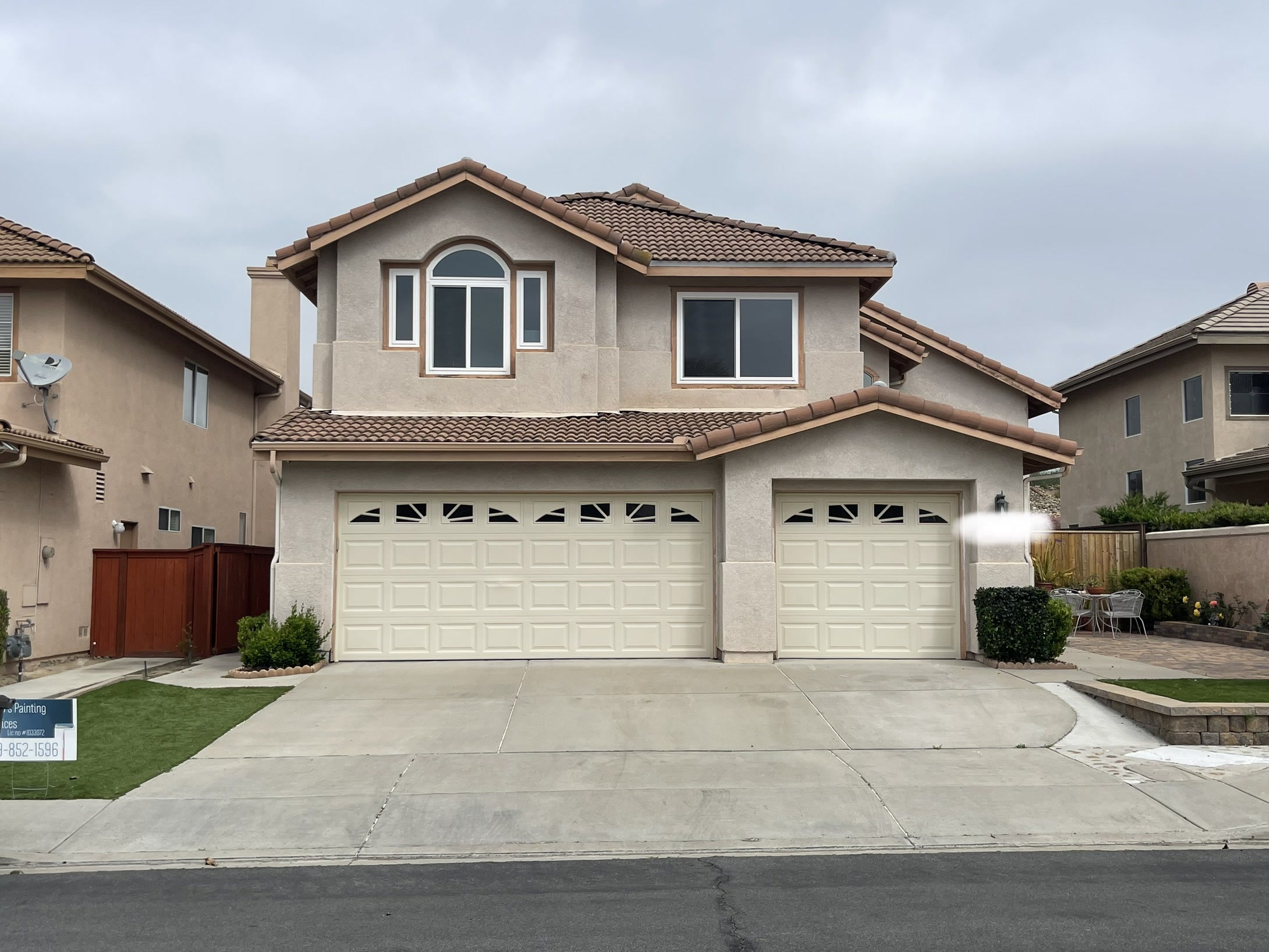 Exterior house power washing in North County San Diego.